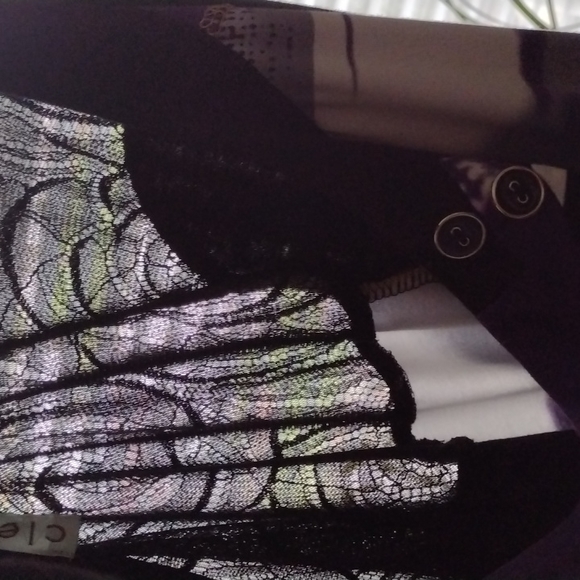 CLEO PETITES Tunic Length TOP or DRESS Pattern Block with a LACE SHEER Bak Panel - Picture 4 of 6